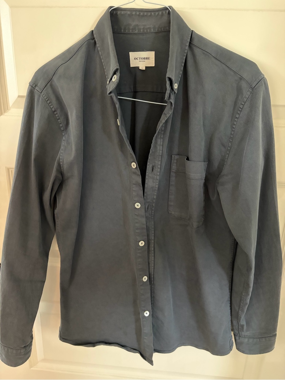 Octobre Editions charcoal Button-Up Shirt- medium